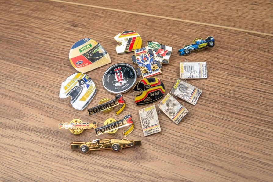 Konvolut Pin F1 F3 Schumacher / Bellof / Bartels / Schneider